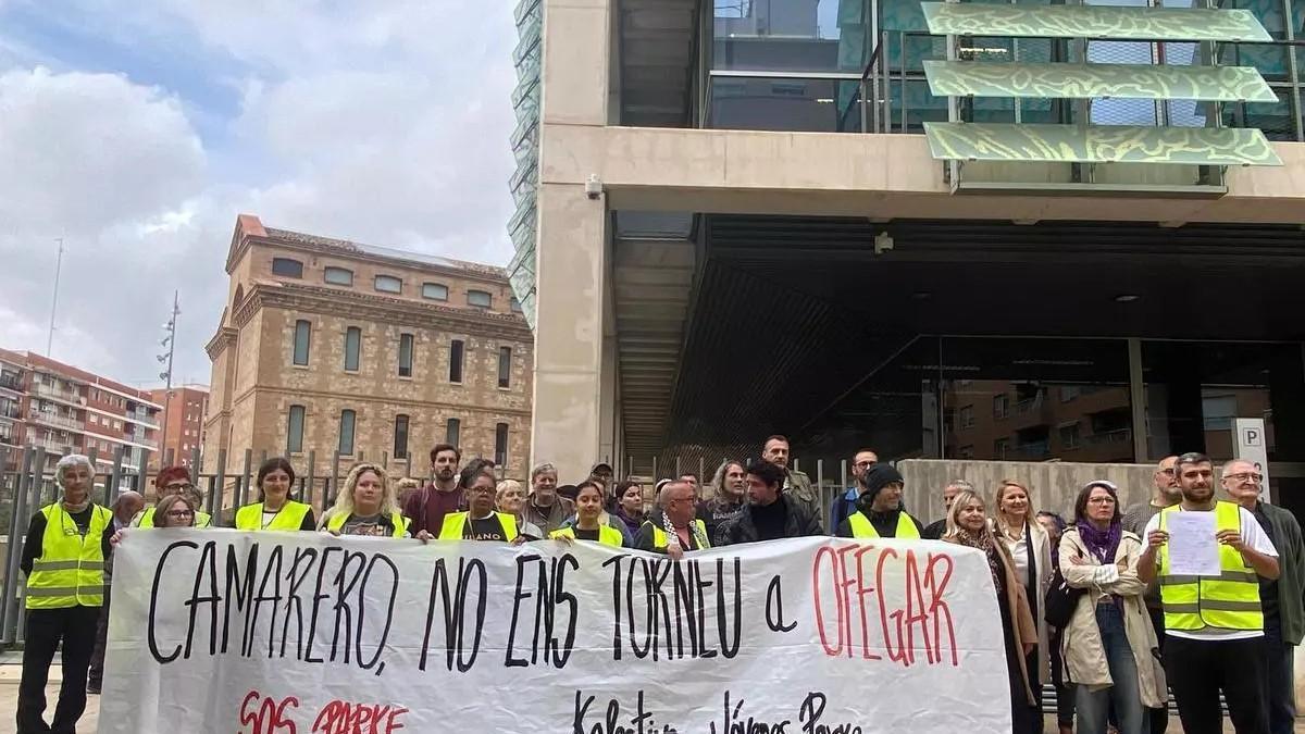 Una protesta del Kolectivo de Jóvenes Parke contra la conselleria.