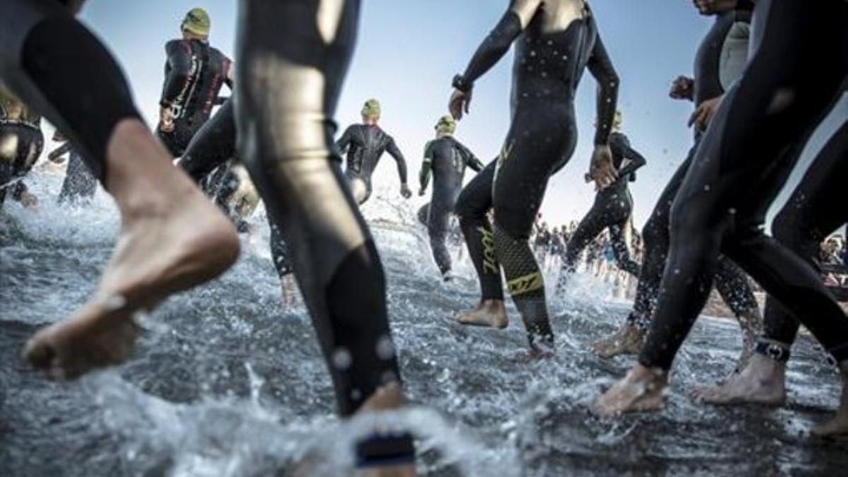 Esfuerzo 8Corredores de triatlón el pasado domingo, en Dinamarca.