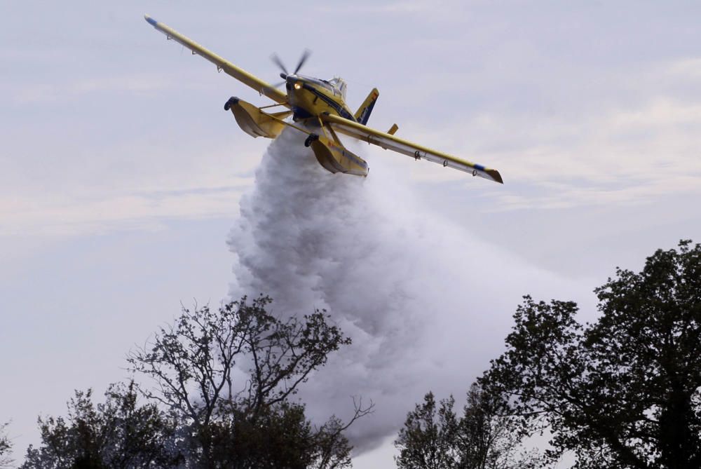 Incendi entre Cruïlles i Monells