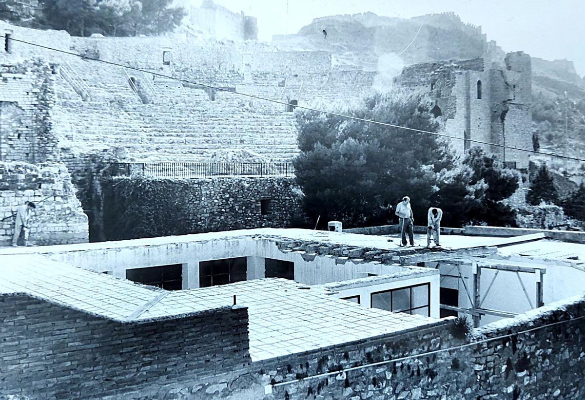 Así fue la polémica rehabilitación del Teatro Romano de Sagunt.