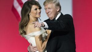 El matrimonio Trump, Melania y Donald, en el baile inaugural del 2017, en Washington.