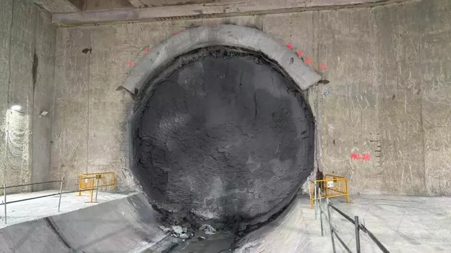 Así ha sido la llegada de la tuneladora Mayrit a la futura estación de Palos de la Frontera