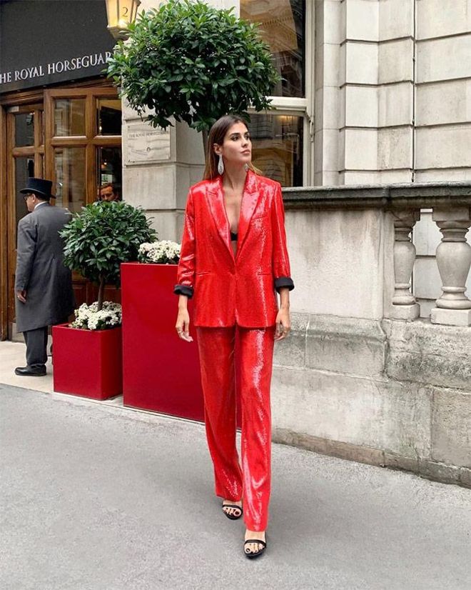 Mery Turiel, la primera en llevar el traje rojo de lentejuelas de Zara que triunfa en Instagram