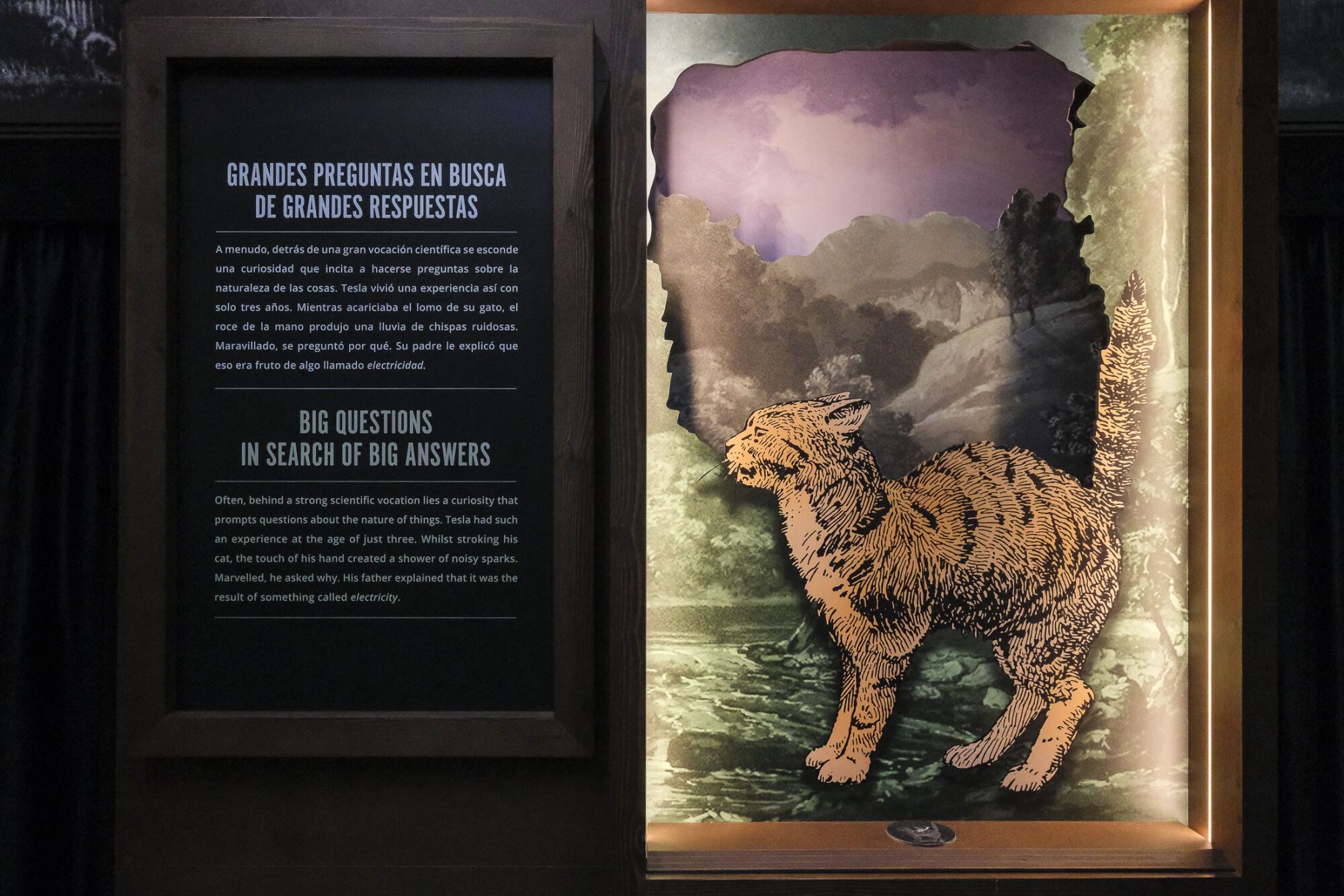 Exposición itinerante sobre Nikola Tesla en el parque de San Telmo