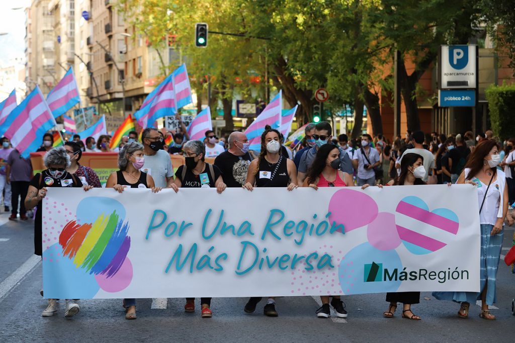 Marcha del colectivo LGTBI+ en Murcia