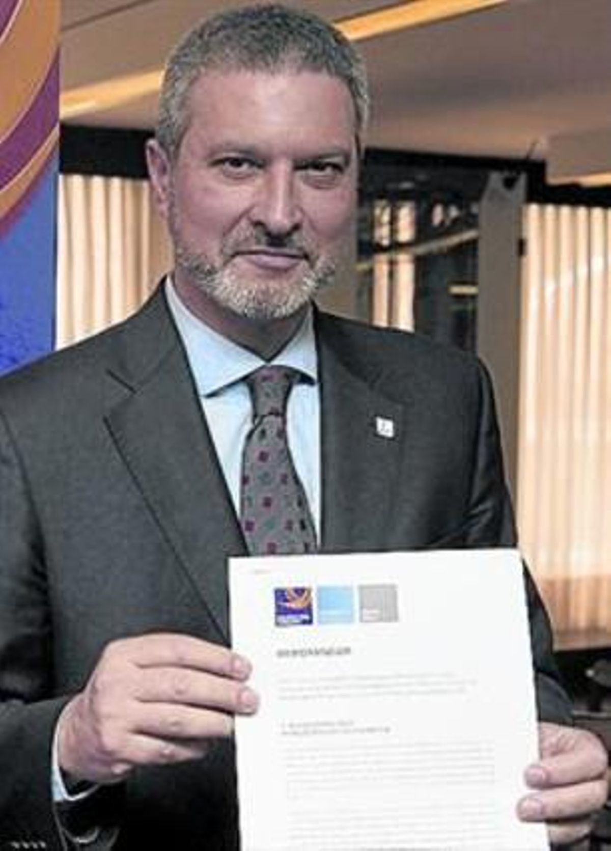 Josep Ramon Bosch, ahir a Madrid. Josep Ramon Bosch, ahir a Madrid.