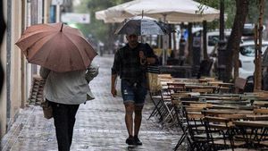 La capital, que ya sufrió en el pasado marzo su peor mes histórico a nivel de lluvias desde que se realizan registros, tendrá a la primera borrasca del mes de abril hasta mañana viernes.