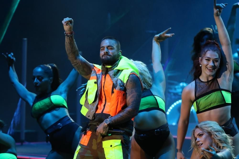 Maluma ha sido el protagonista de la noche del sábado en el escenario de la Cantera de Nagüeles del Starlite Festival de este verano de 2019.