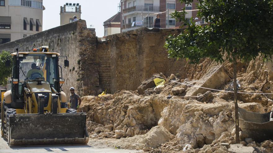 Uno de los muros de Los Silos sufrió un derrumbe el pasado mes de septiembre
