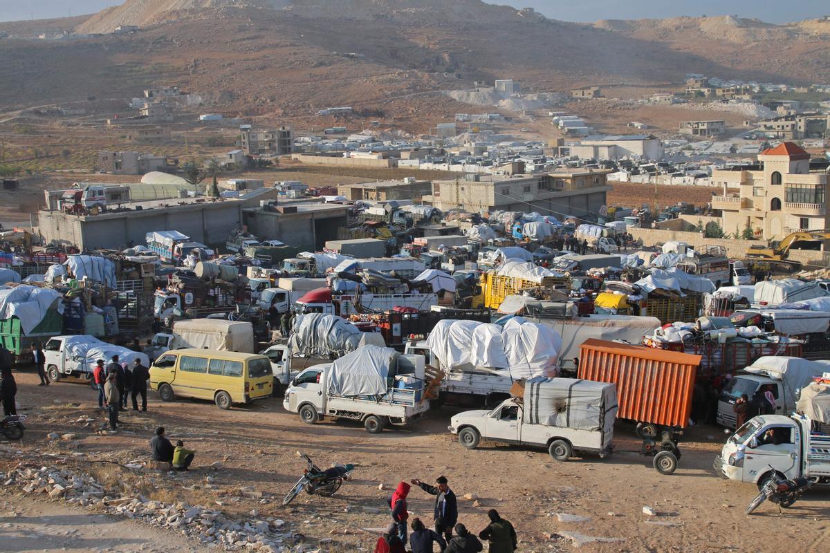 Refugiados sirios vuelven a su país desde el Líbano