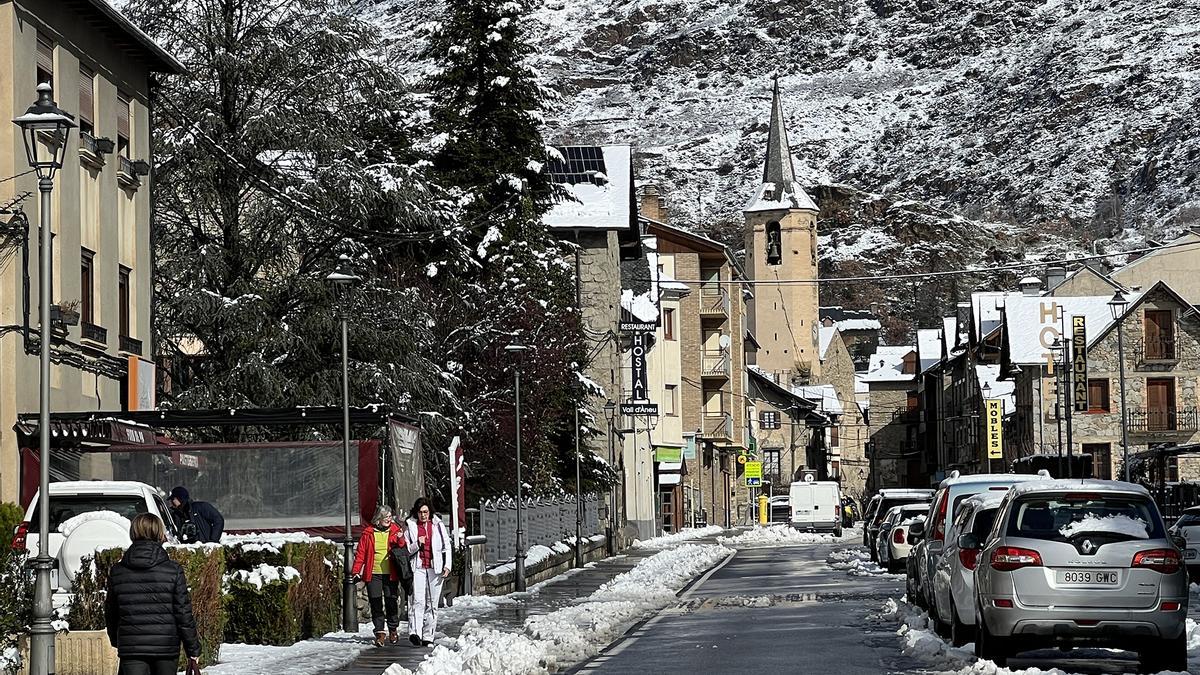 Nieve en el Pirineo catalán