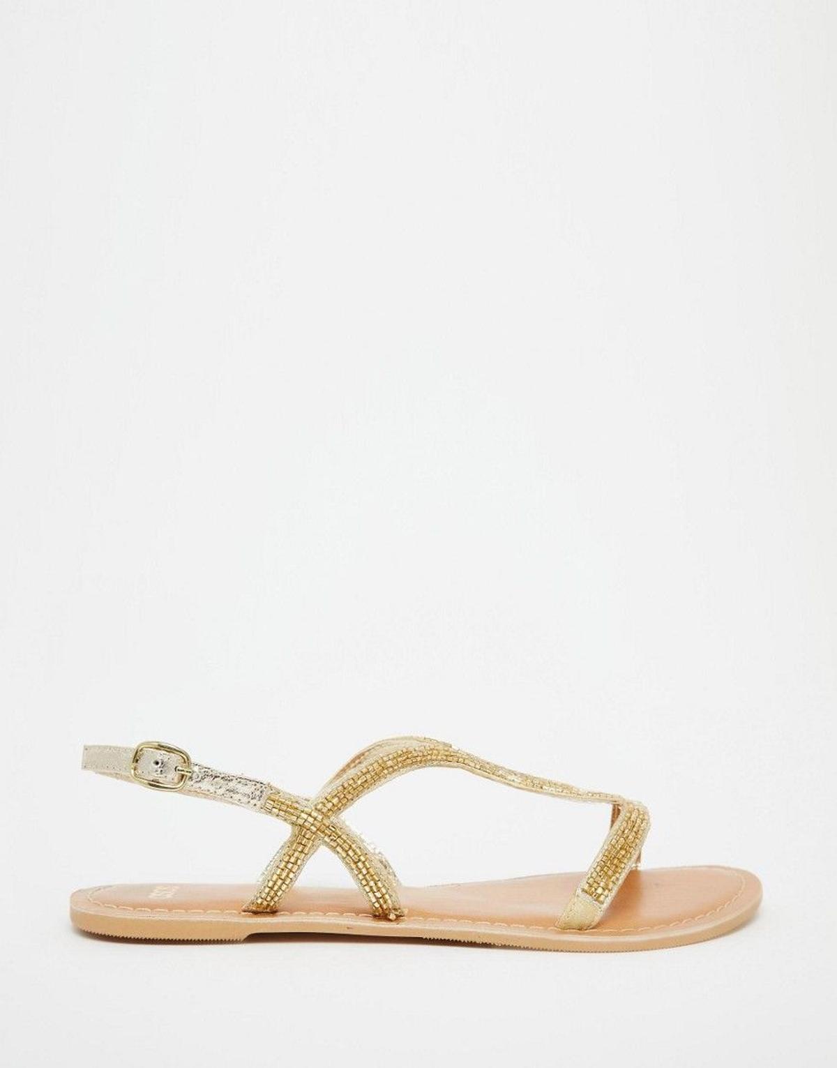 Sandalias planas de cuero FIRE CRACKER, Asos