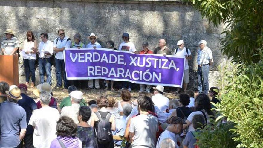 Concentración esta mañana en San Simón. // I. G. M.