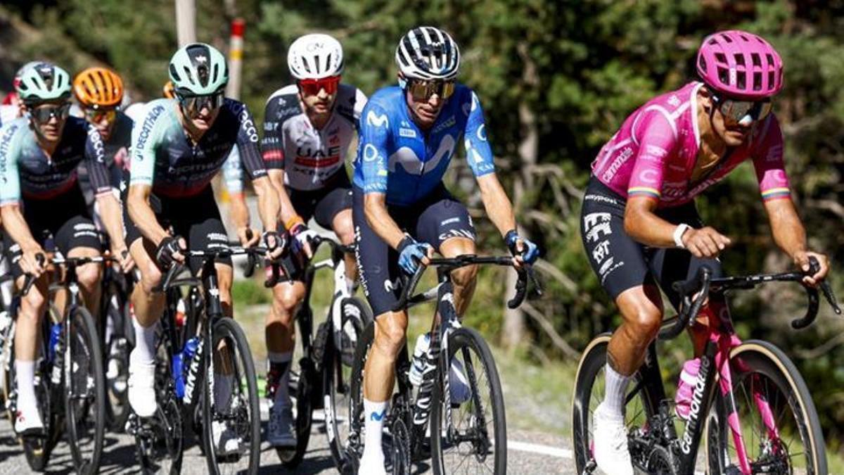 Enric Mas, durante la etapa de Andorra.