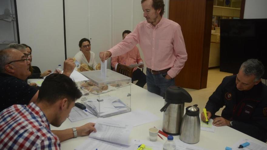 Votación en el Concello