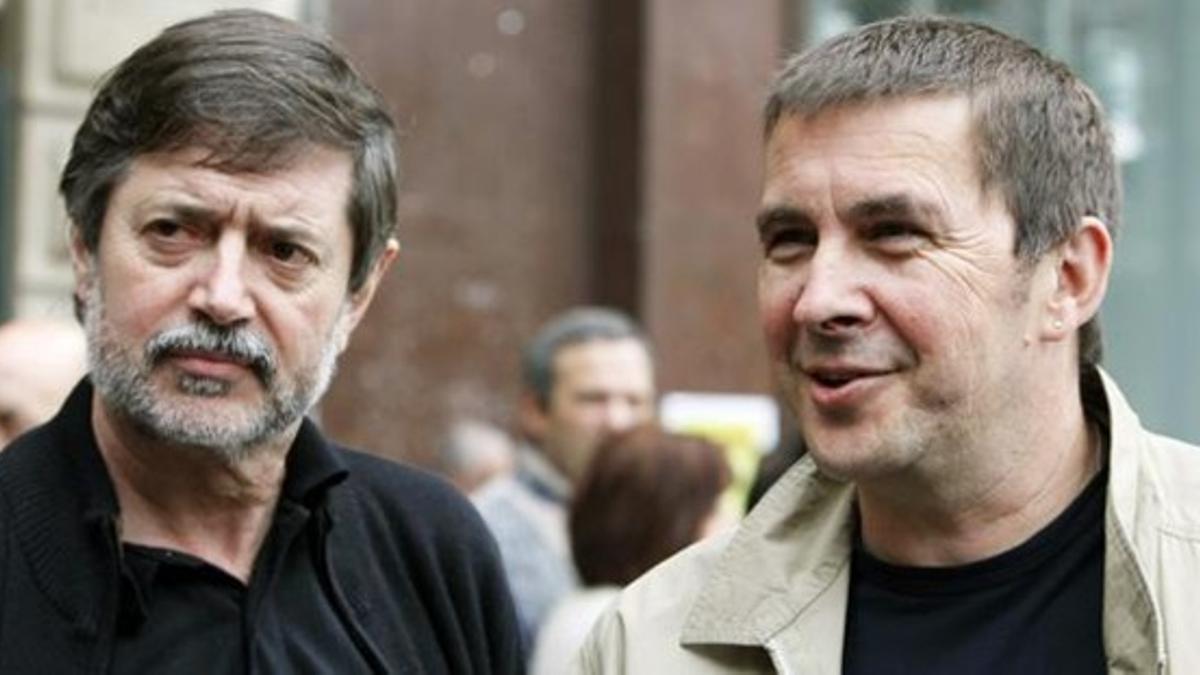 Arnaldo Otegi y Rafa Díez Usabiaga, en una imagen de archivo.