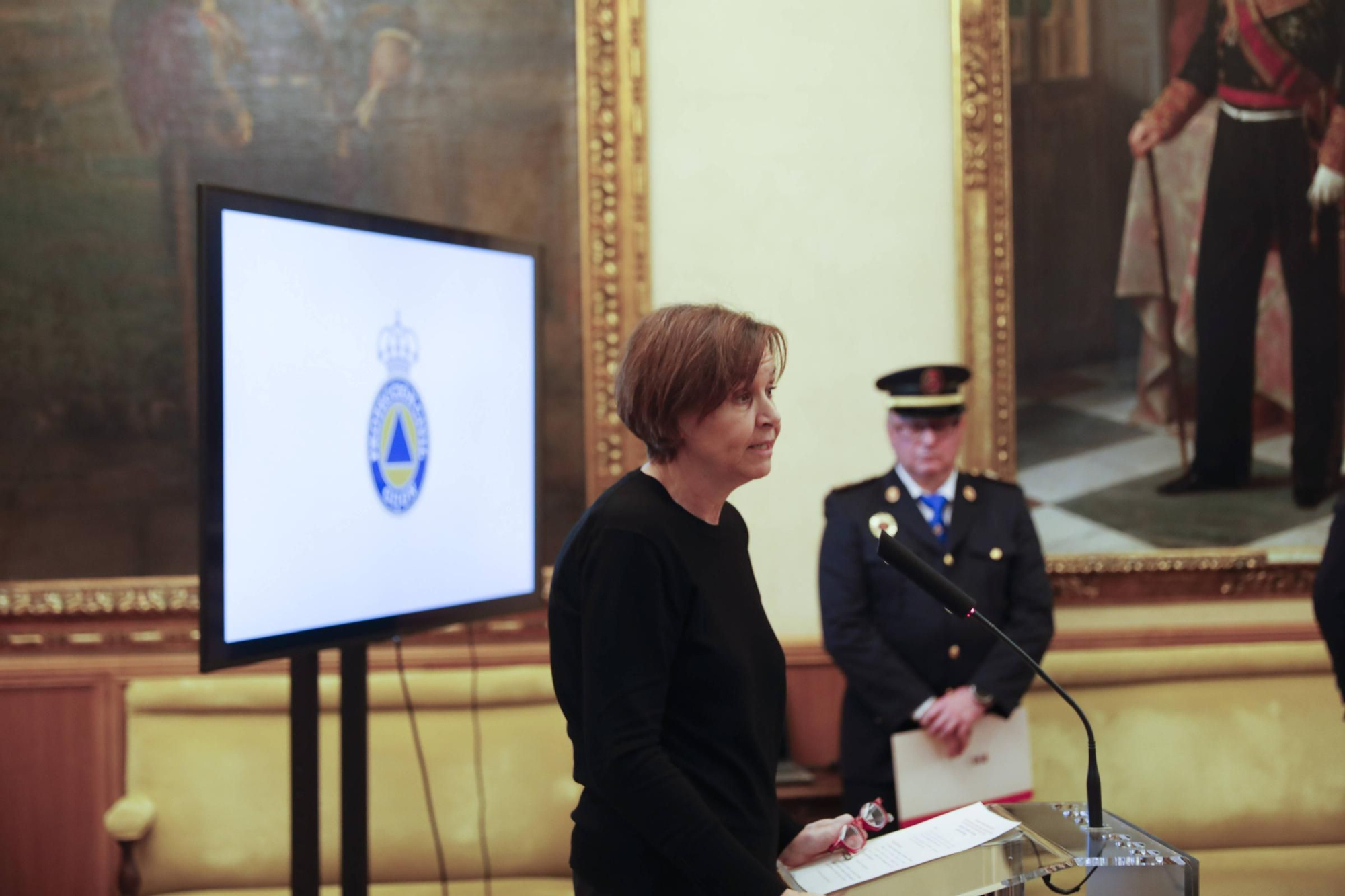 Emotivo homenaje a Inés Sánchez, la voluntaria de Protección Civil gijonesa fallecida en un accidente de tráfico en León