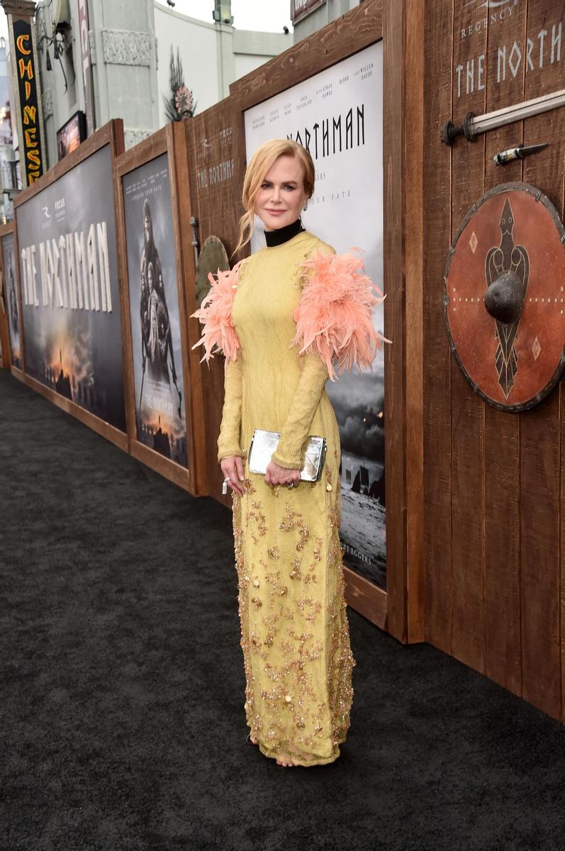 Nicole Kidman, en el estreno de 'The Northman', con un vestido de Prada