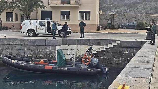Guardias civiles del GEAS movilizados ayer en el operativo de búsqueda, en el Port de Sóller.