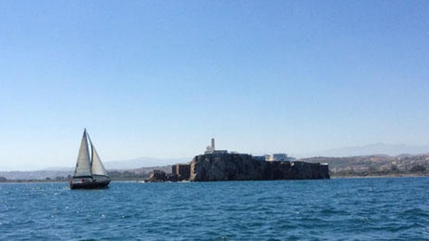 Momento de la regata Bahía de Málaga - Bahía de Alhucemas.