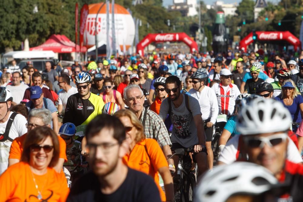 concentración ciclista en València