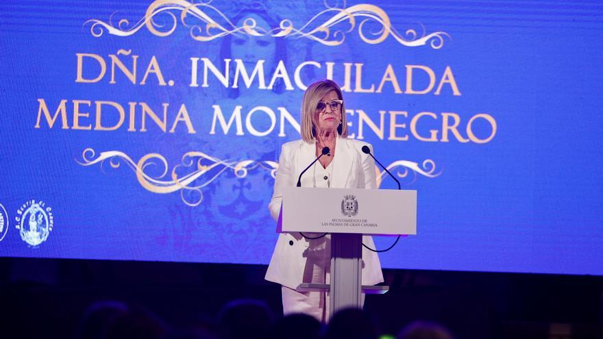 Inmaculada Medina recuerda sus raíces isleteras en las fiestas del Carmen