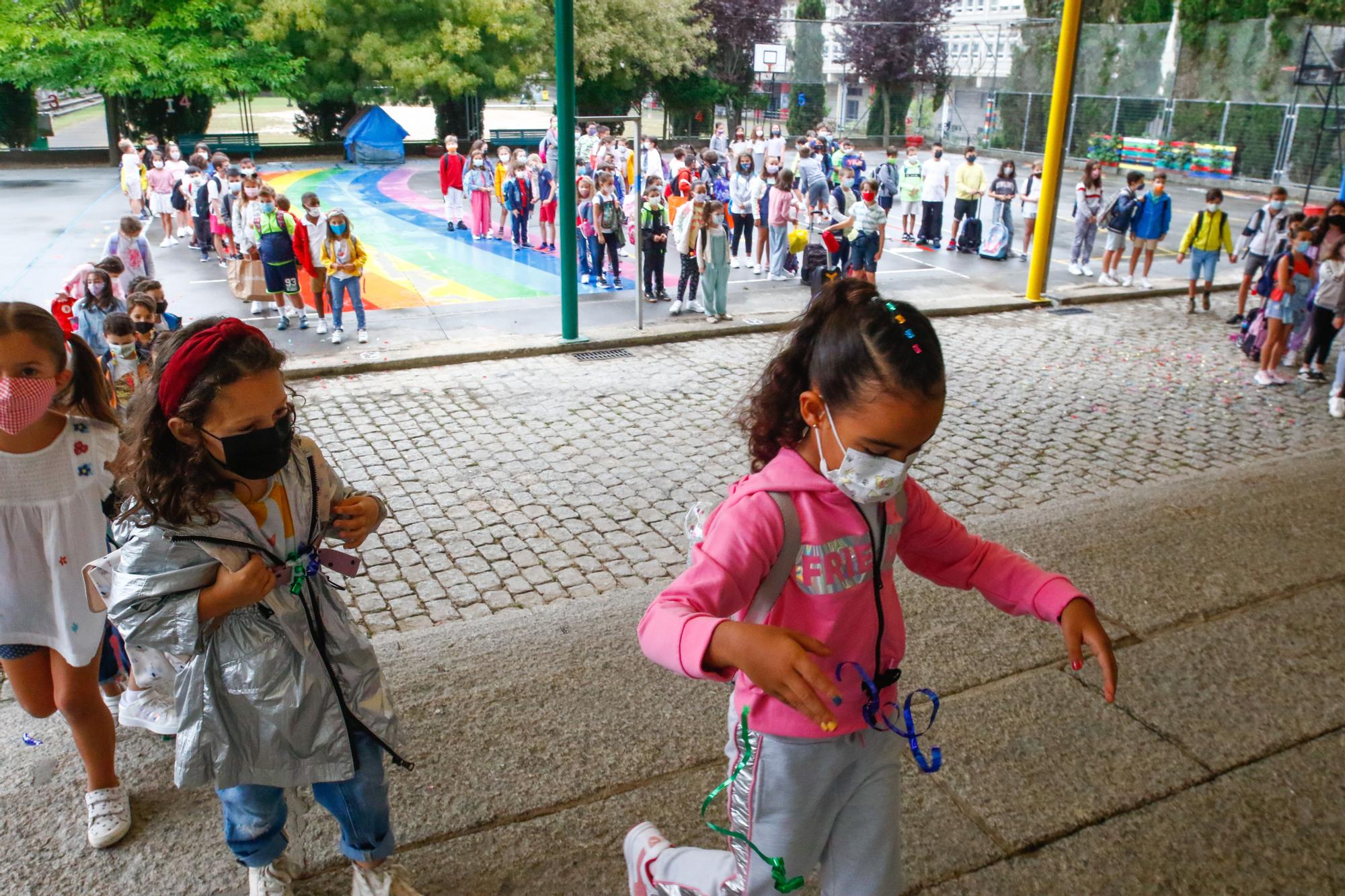 Las imágenes de la vuelta al cole en Galicia