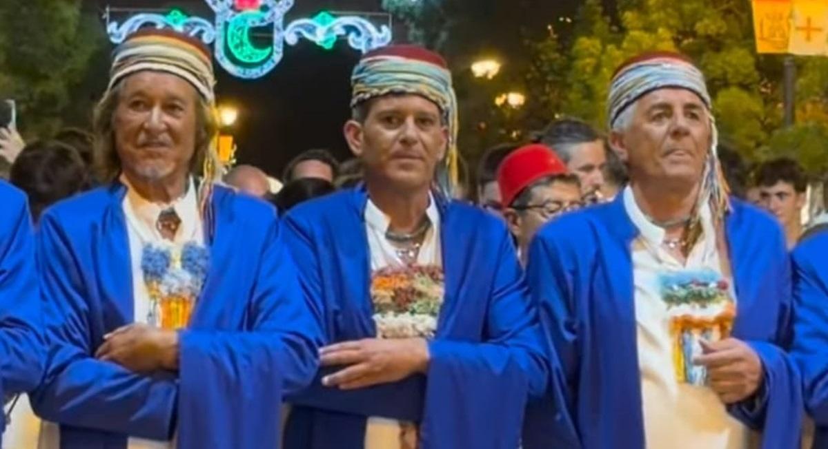 El alcalde de Ontinyent, Jorge Rodríguez, en la Entrada Mora.