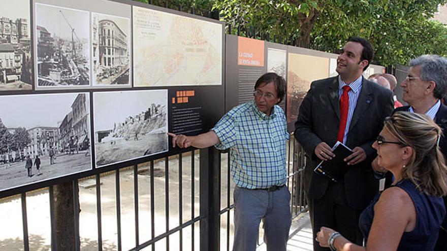 La inauguración, ayer, de la exposición.