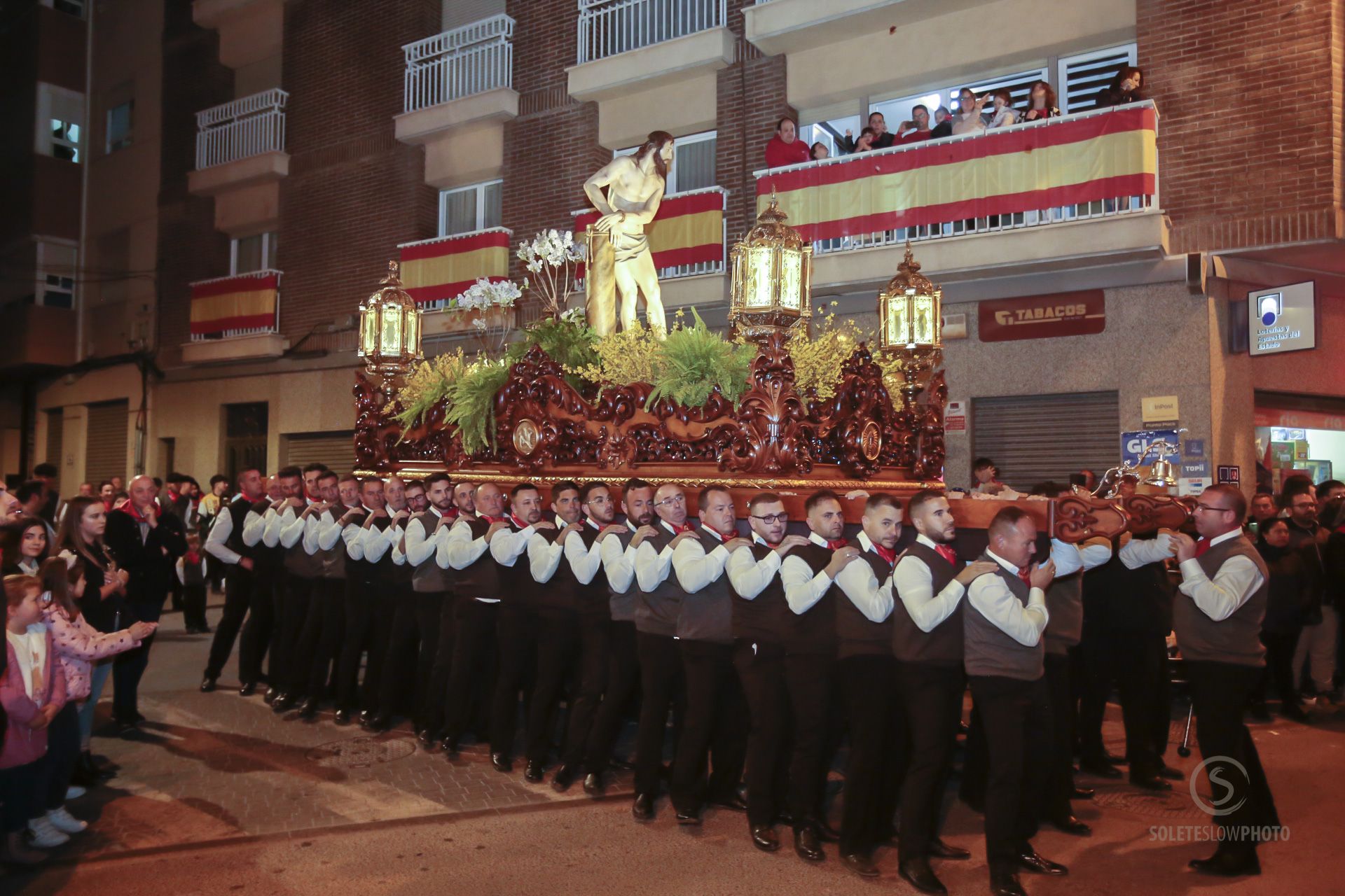 Las imágenes del encuentro del Paso Encarnado en Lorca