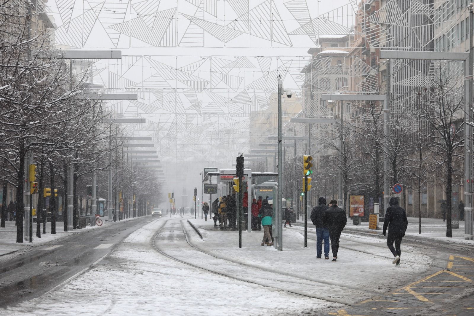 Se cumplen dos años de la gran nevada de la borrasca Filomena en Zaragoza