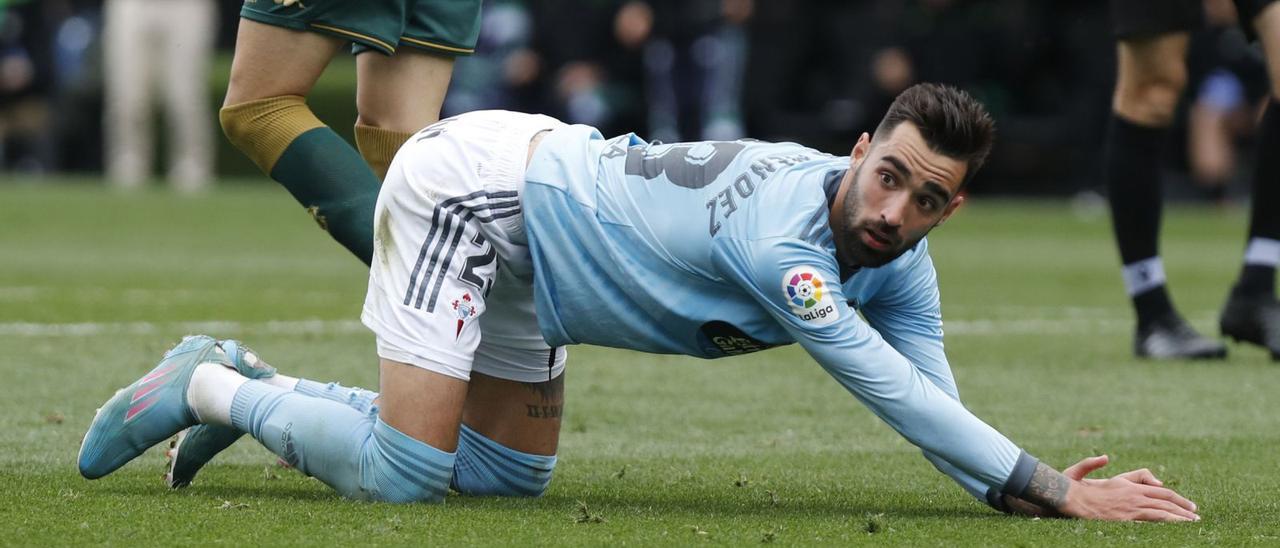 Brais Méndez, en el partido contra el Betis en Balaídos de la pasada temporada. | // R. GROBAS