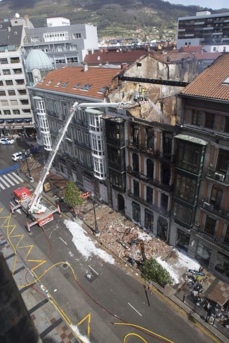 Las imágenes del día después del incendio