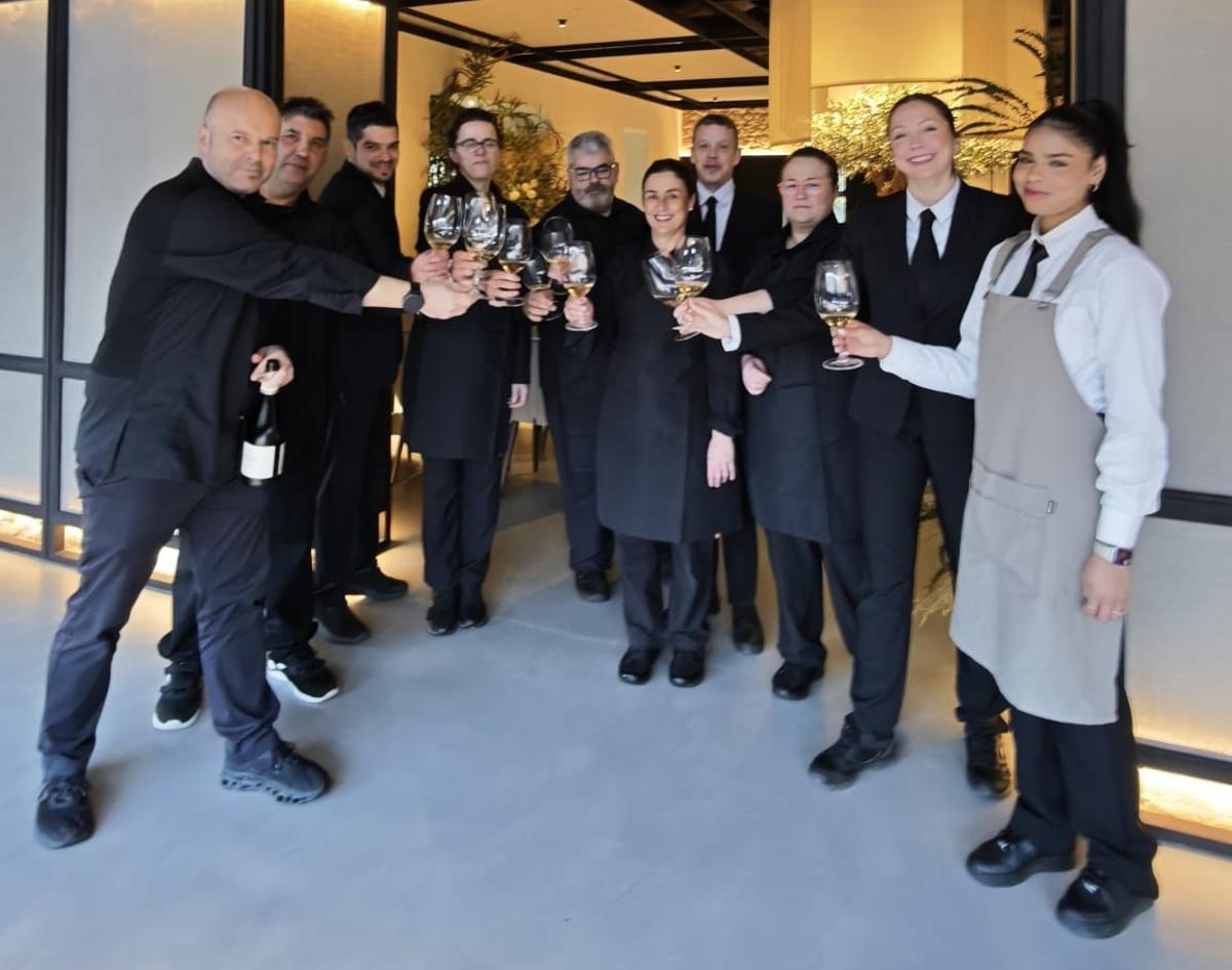 El equipo de La Tabla. Por la izquierda, David Menéndez.