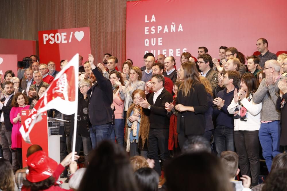 Mitín de Pedro Sánchez en Gijón