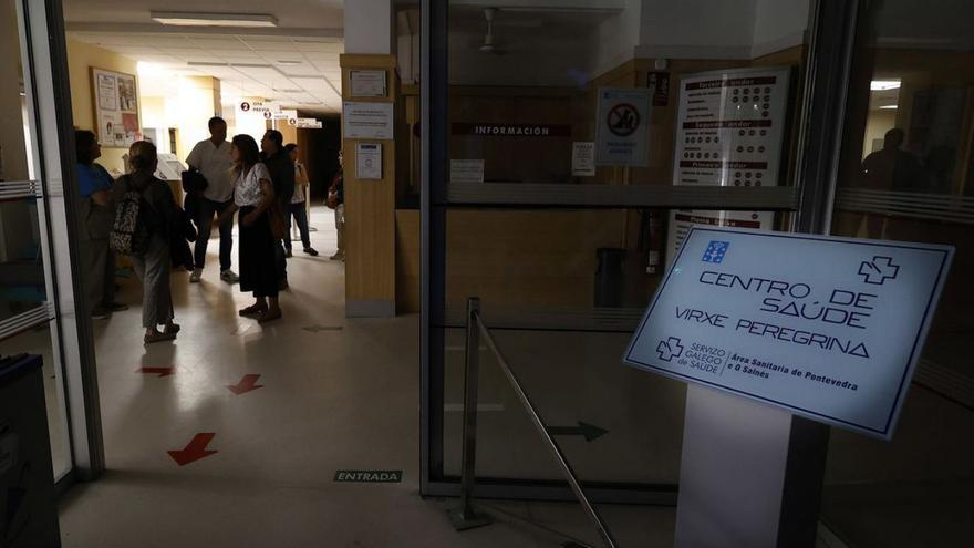 El centro de salud Virxe Peregrina a última hora de la tarde del lunes.