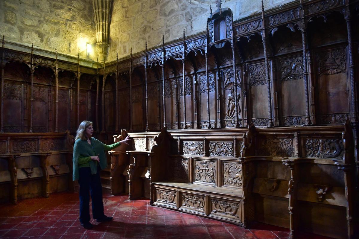 La sillería del coro del Monasterio de Yuste, al detalle