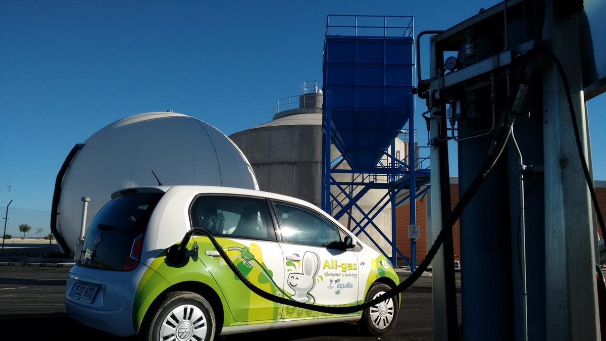 Vehiculo respontando biogas procedente del proyecto All gas