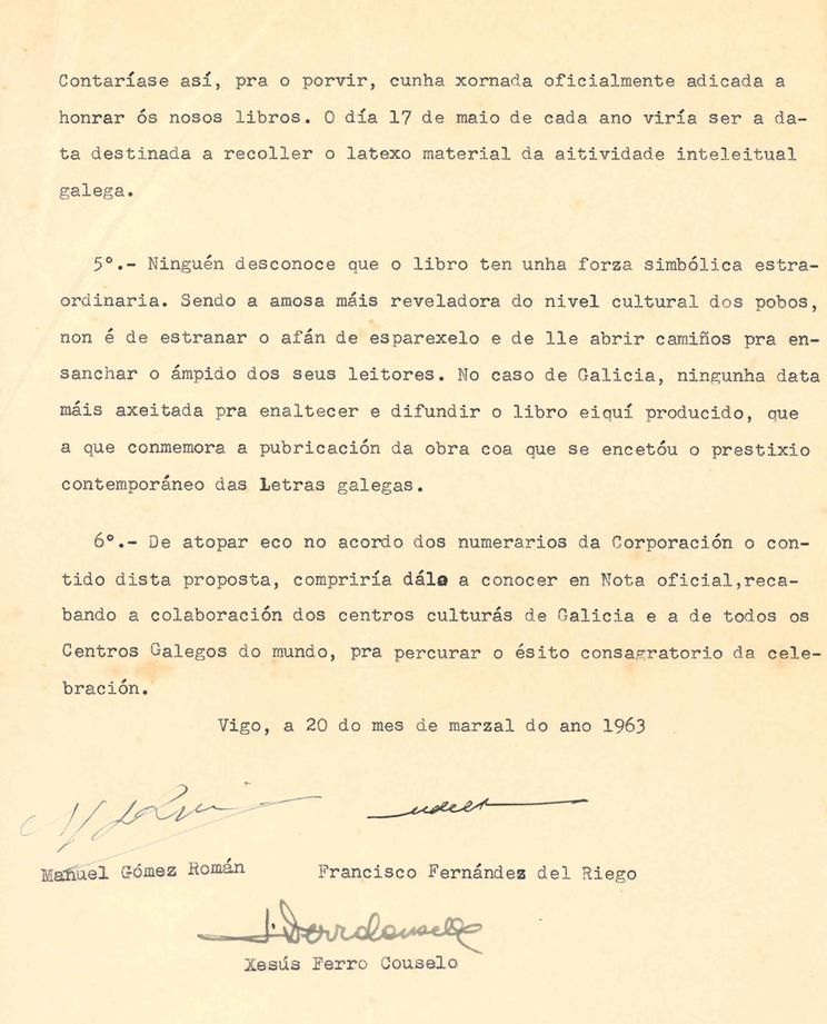 60 anos de celebración do Día das Letras Galegas