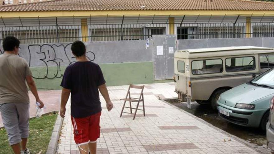 Exterior del colegio en el que se ha producido esta mañana el apuñalamiento mortal.