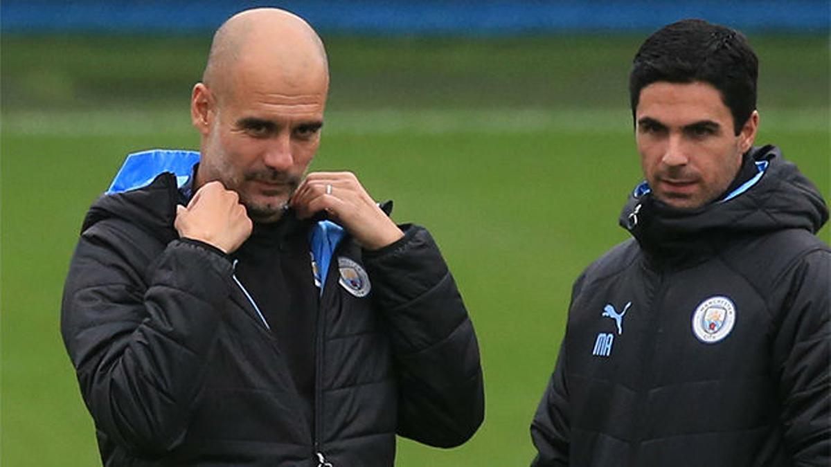 Guardiola, resignado con la posible salida de Arteta: "Está hablando con el Arsenal, no sé qué pasará"