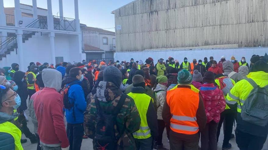 Imagen de la multitudinaria búsqueda de Felipe Boix en enero.