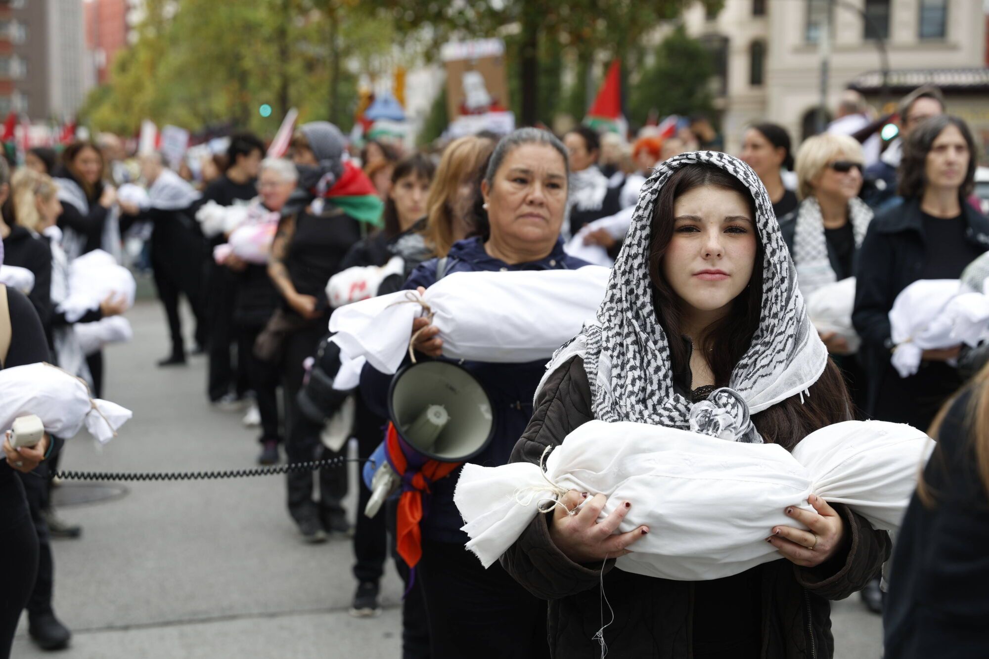 Manifestación a favor de Palestina.
