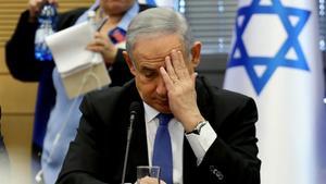 El primer ministro israelí, Binyamin Netanyahu, durante una rueda de prensa el pasado 20 de noviembre en la Kneset.