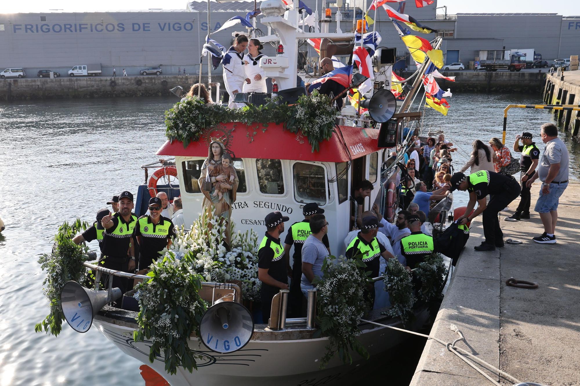 Pasión por la patrona de los mares en Vigo