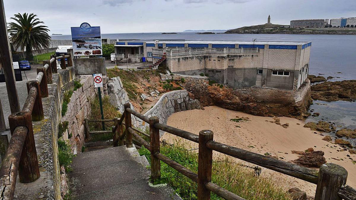 Cetárea Inmare, antes conocida como Otamar, situada en San Roque de Fóra.