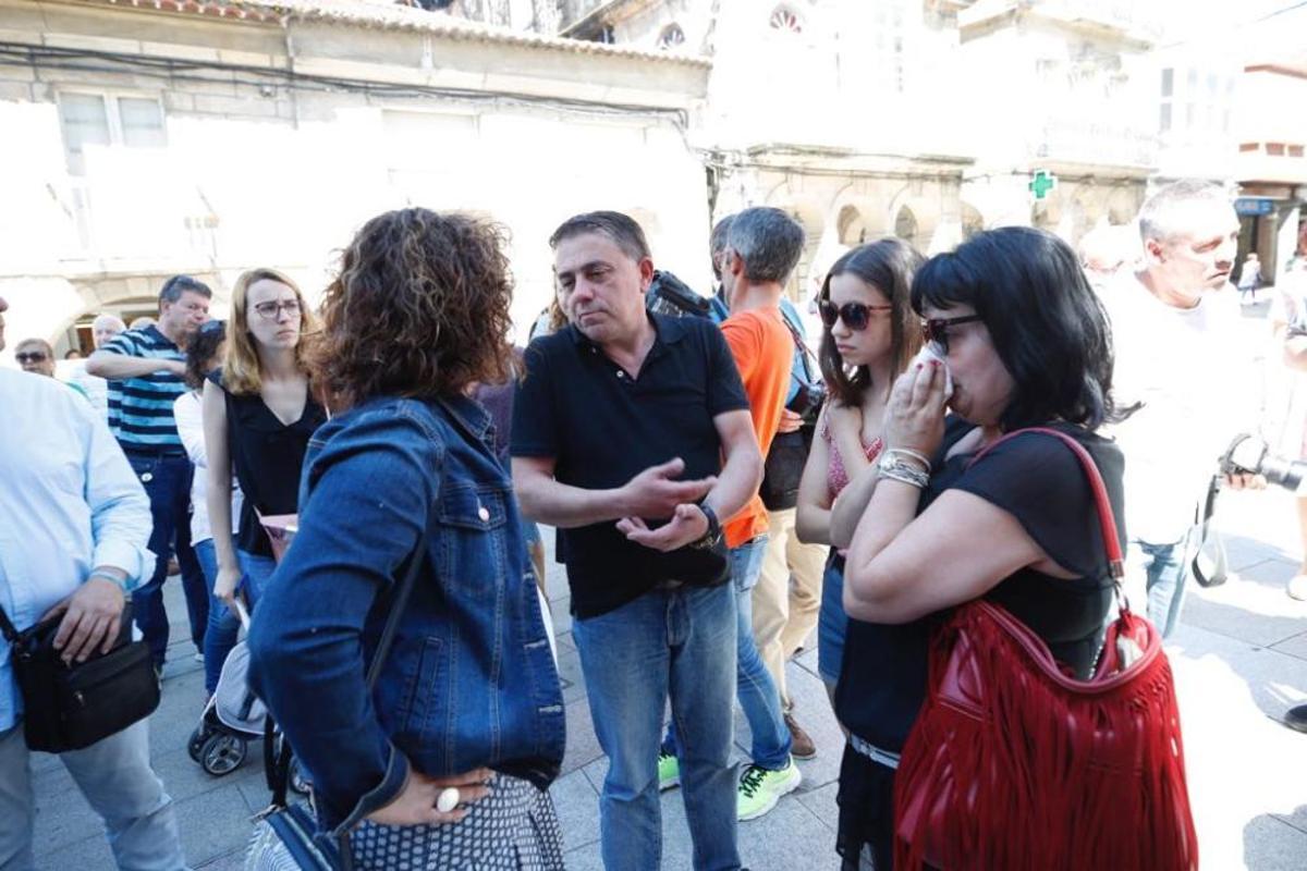 Porriño muestra su repulsa por el crimen machista Porriño muestra su repulsa por el crimen machista
