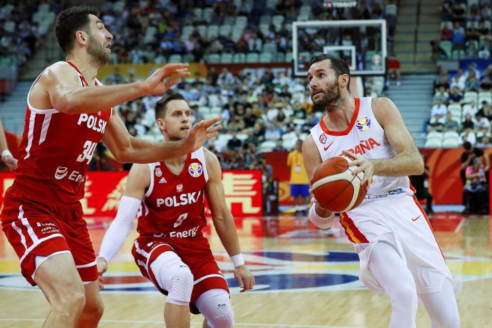 Imágenes del partido de cuartos de final entre España y Polonia.