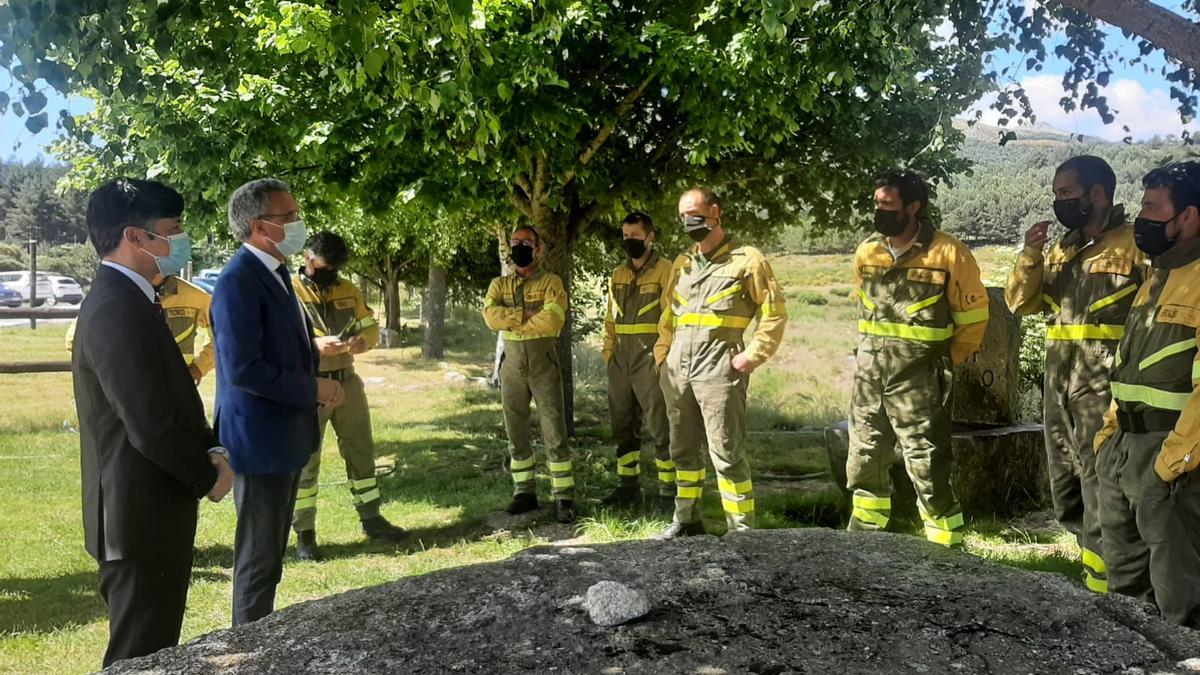 El delegado del Gobierno en la presentación de la campaña de incendios en Ávila