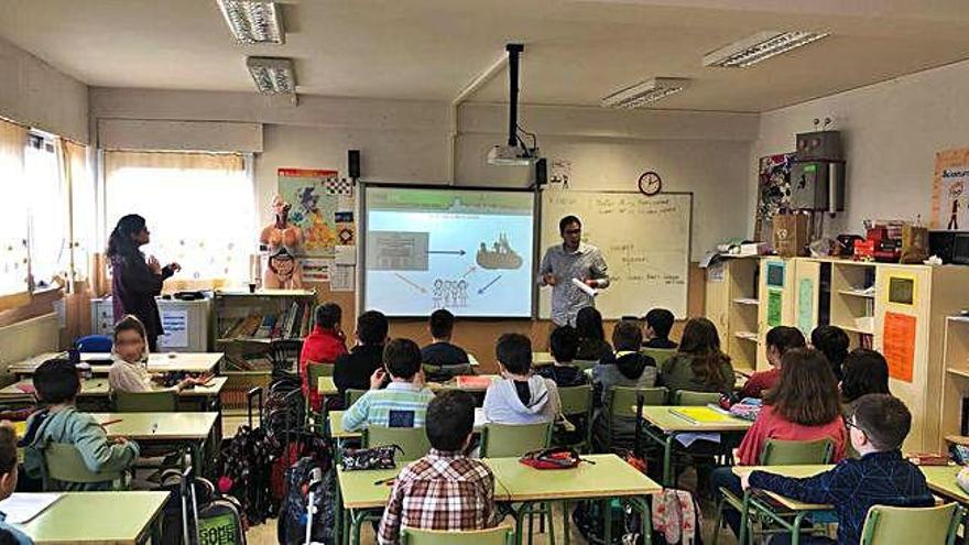 Uno de los talleres celebrados en los colegios durante la semana pasada.